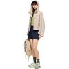 Anta Comfortable Casual Minimalist Hooded Letter Print Jacket Women Jacket Nude-Khaki 962437603-6