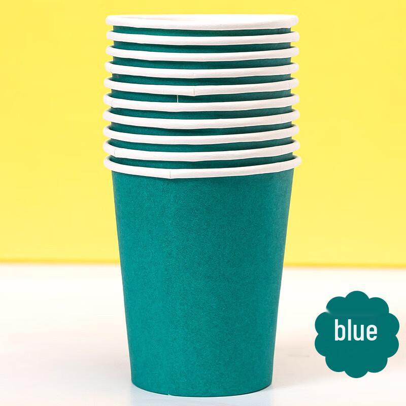 DYMAYKI Thickened Disposable Colored Paper Cups