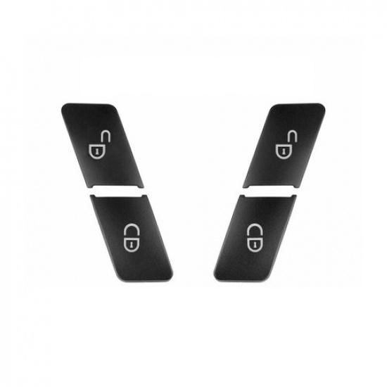 4x Matte Black Car Inner Door Lock Switch Change Trim For Benz C W204 08 10 11