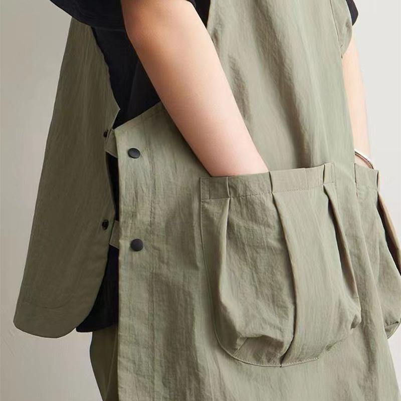 1pc Japanese Waterproof Outdoor Barber, Coffee Shop, Catering Workwear Apron, Unisex Household Kitchen Workwear