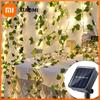 7M/12M Fairy Lights Ivy String LED Solar Light Vine Maple Leaf Waterproof Garland Solar Lamp Christmas for Garden Decoration