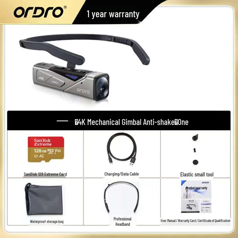 

OUDA EP7 Head-mounted 4K Action Camera (CN version)