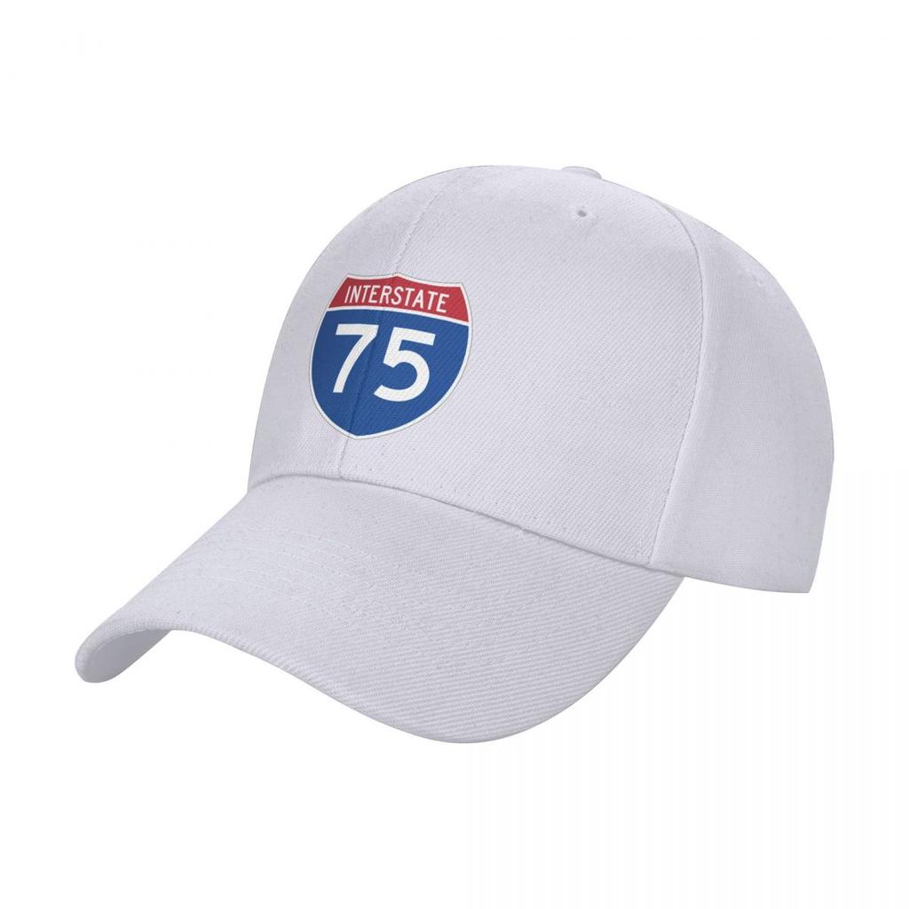 I-75 Interstate Sign Baseball Cap designer cap derby hat Horse Hat Women Men's