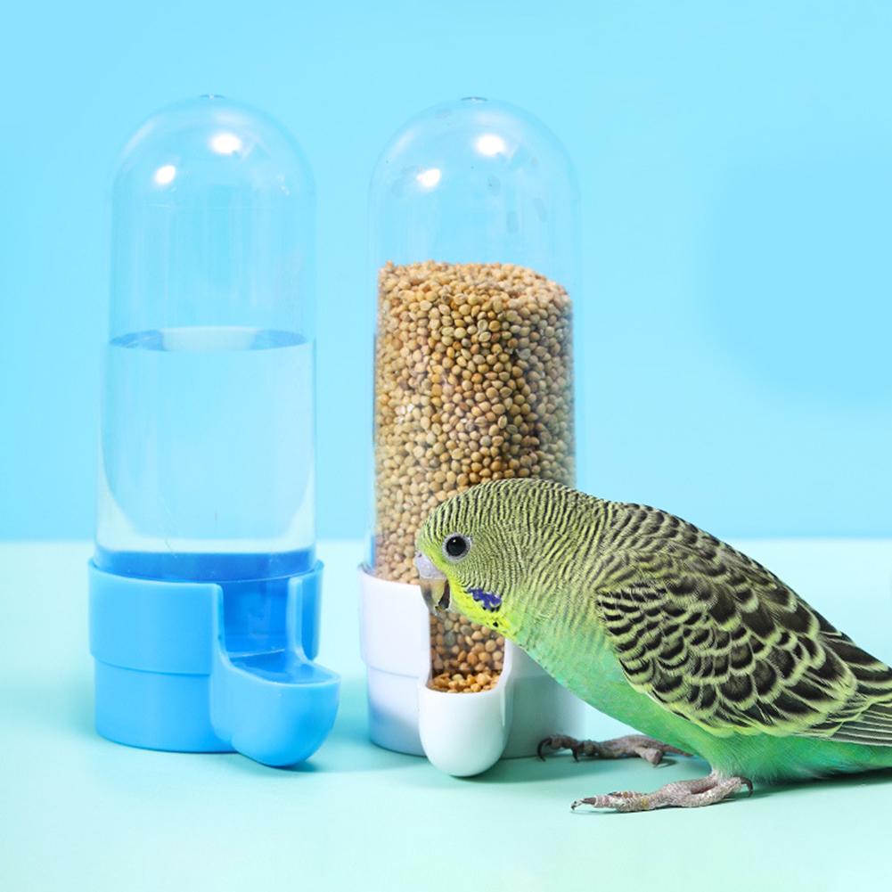 Vogelwassertränke Futterspender Tränke mit Clip Haustier Vogelzubehör Spenderflasche Trinkbecher Schüsseln für Haustier Papageienkäfig