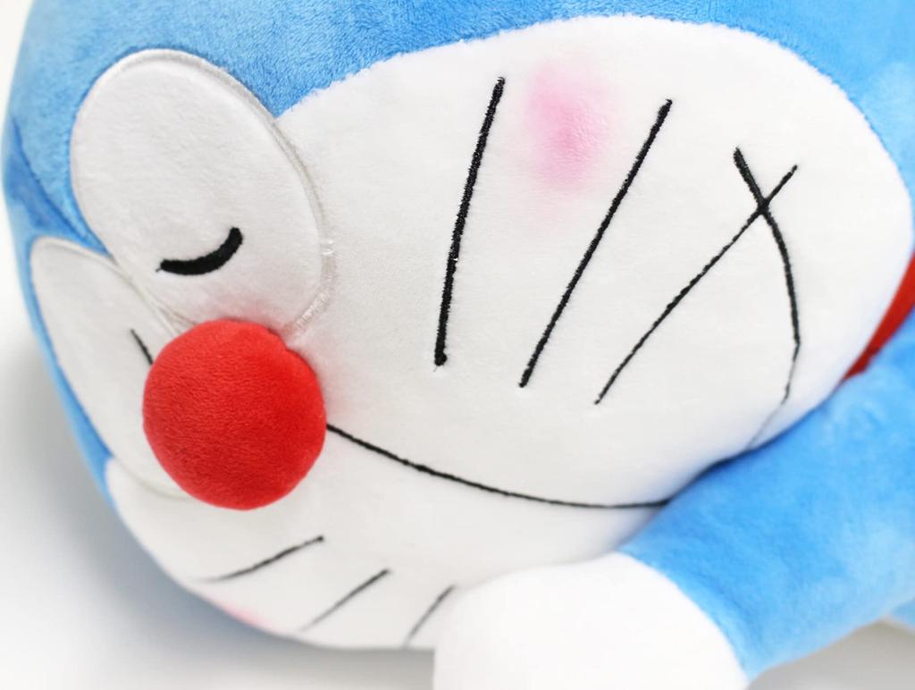 MORIPiLO Tělový polštář Morishita pro děti a dospělé Doraemon Blue Bag 45cm Nadýchaný materiál Vycpaný polštářek Postavy Zboží Shogakukan 4620697 (Dar