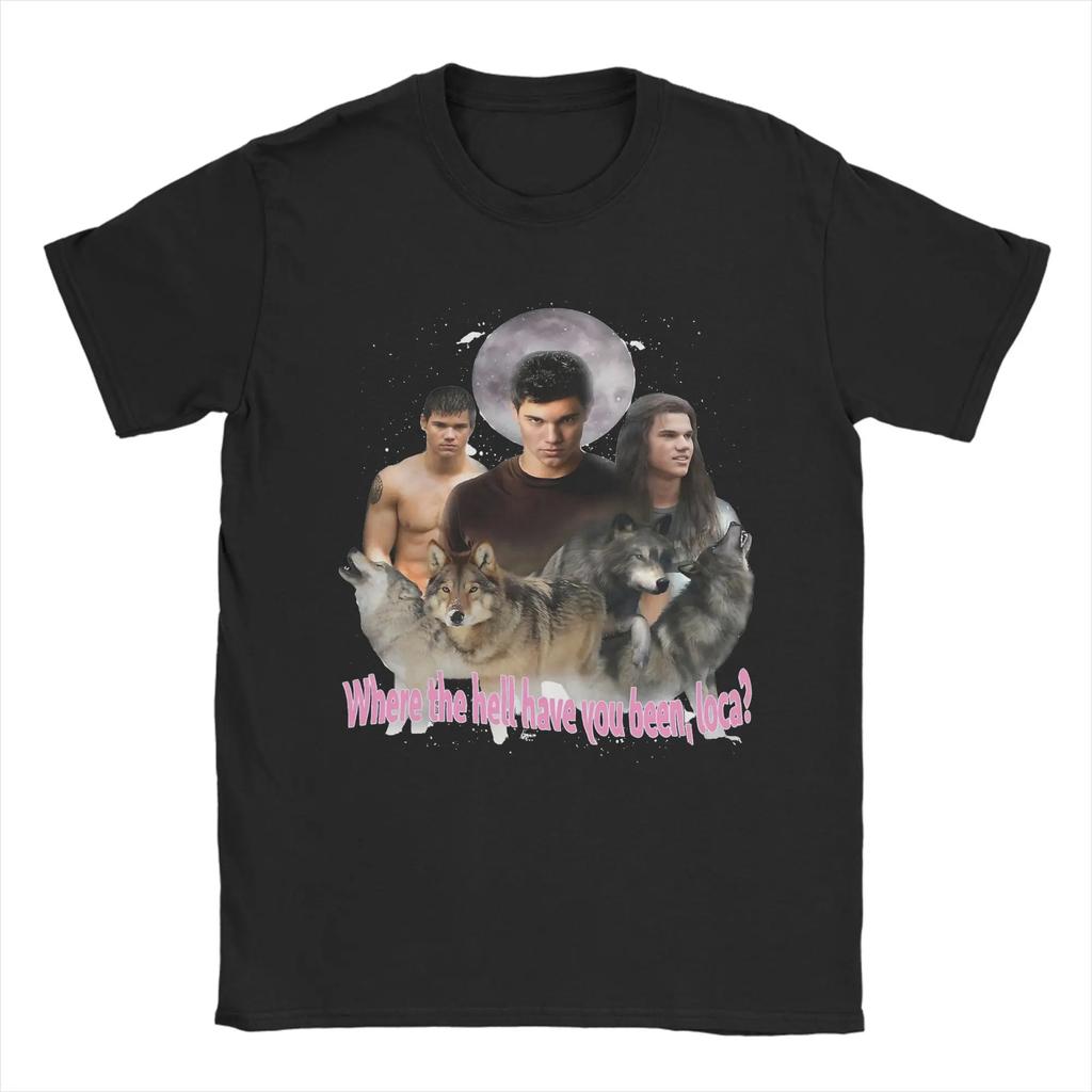 Mężczyźni Kobiety Zmierzch Jacob Black Koszulka Czysta Bawełna Ubrania Nowość Krótki Rękaw Okrągły Dekolt T-shirty