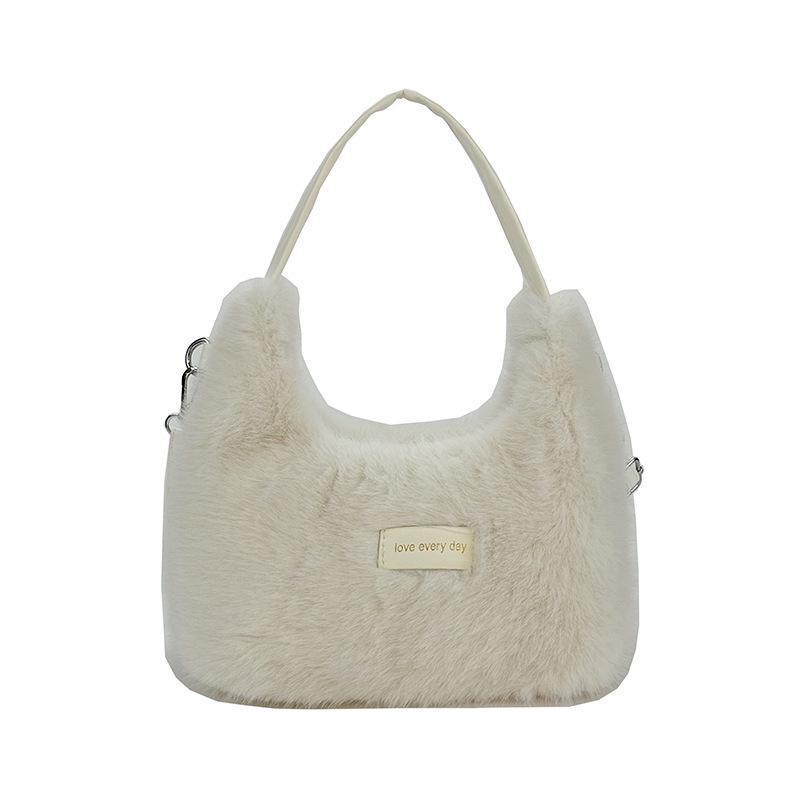 Women's Fluffy Shoulder Bag 2025: Versatile Fashion Crossbody Handbag for Autumn/Winter