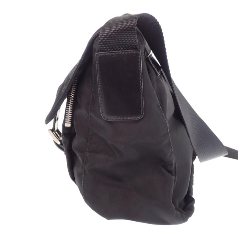 Prada BT8994 Shoulder Bag Black Nylon Mens