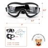 TRIROCK Dog Goggles for Medium to Large Pet Glasses with UV Protection Sunglasses, Dogs, (Clear)