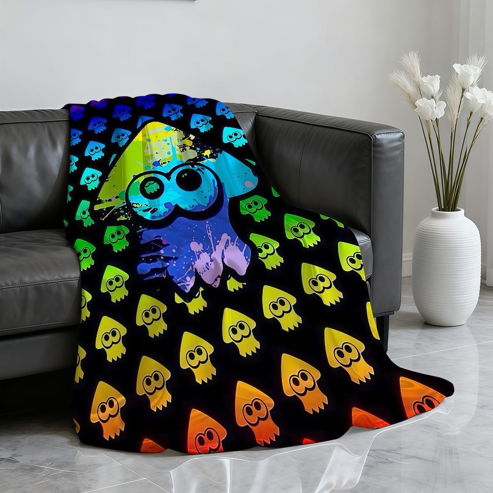 Heißes Spiel S Splatoon N 4 Decke Weiche Überwurfdecke für Zuhause Schlafzimmer Bett Sofa Picknick Reise Büro Ruhe Abdeckung Decke Geschenk