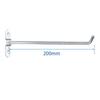 Wall Mount Square Hole Hook Durable Storage Rack 25/50/75/100/150/200mm Oblique Hanger Hole Board Hook Pegboard Hook