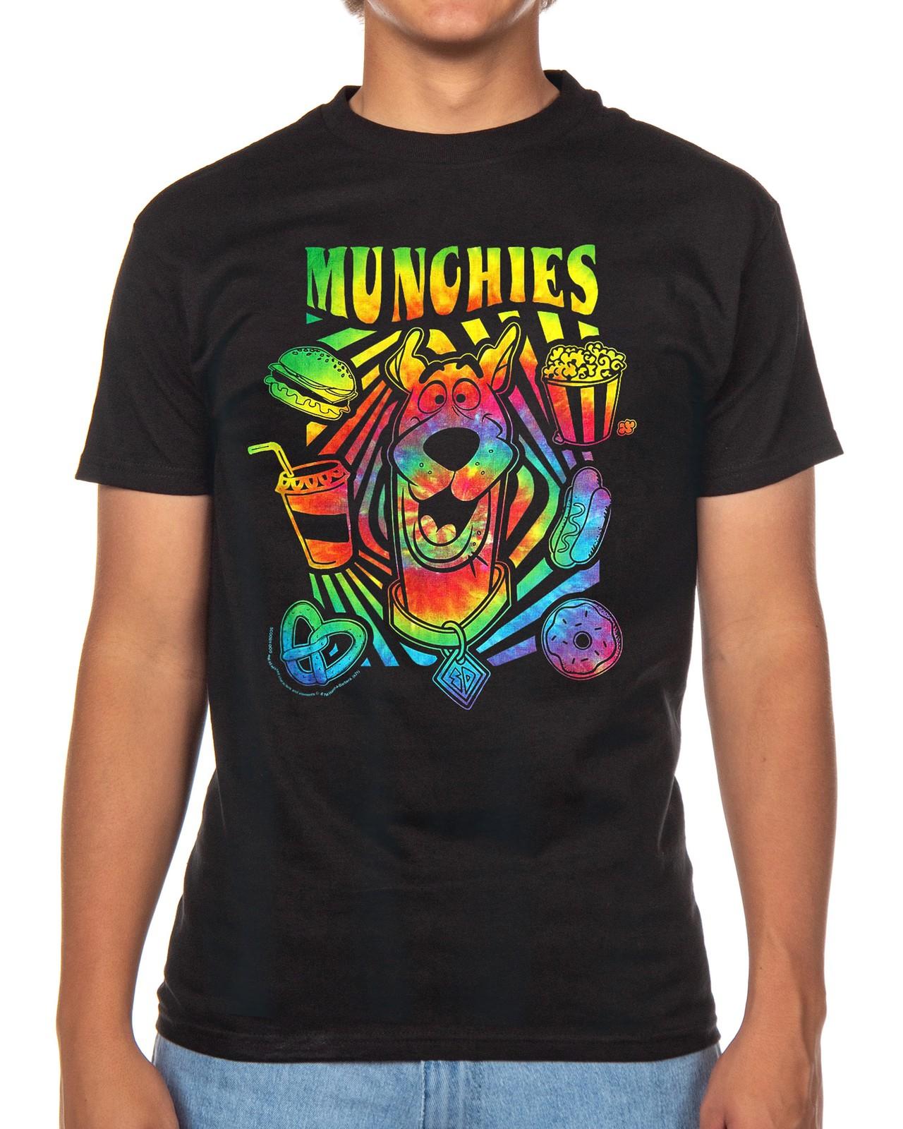 Scooby-Doo T-shirt Men s Tie-Dyed Munchies Print Short Sleeve Tee L