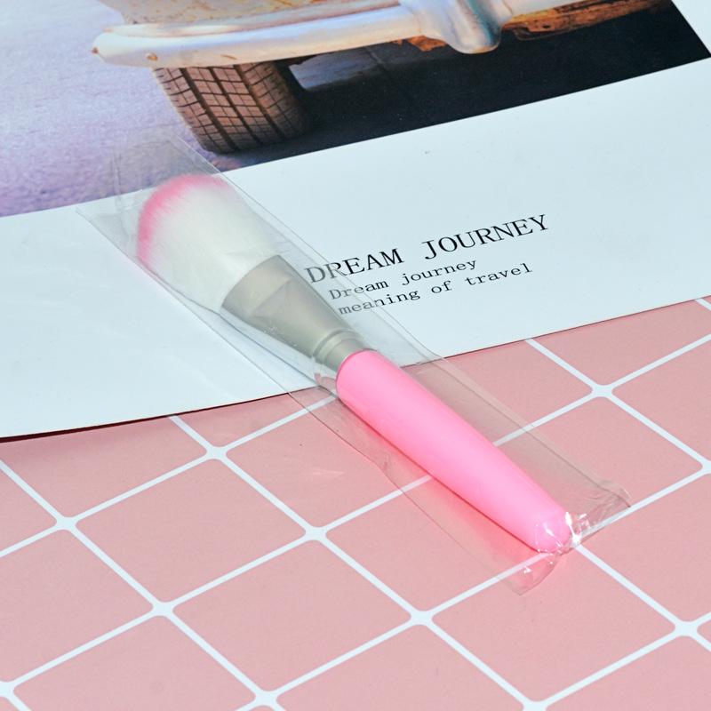 5-Piece Pink & Black Makeup Brush Set: Eyeshadow, Lip, Blush, Eyelash Brushes