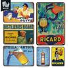 INEED Ricard-cartel de Metal Retro para cerveza, cartel de pared Vintage, cartel de estaño, placa decorativa para pared, Bar, placa para Pub, accesorios de decoración
