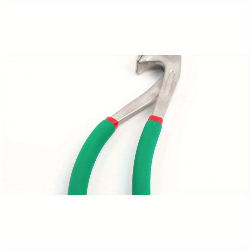 Car Door Panel Crimp Dent Repair Pliers - Stainless Steel, 9.06inch, Green & Red Handles, Auto Body Edge Tool for Vehicle Fender & Door Panel Repair