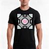 Pixel Companion Cube Tshirt Summer Casual Cotton Tee Oversized Streetwear Tops Vintage Graphic Print Loose Fit Short Sleeve