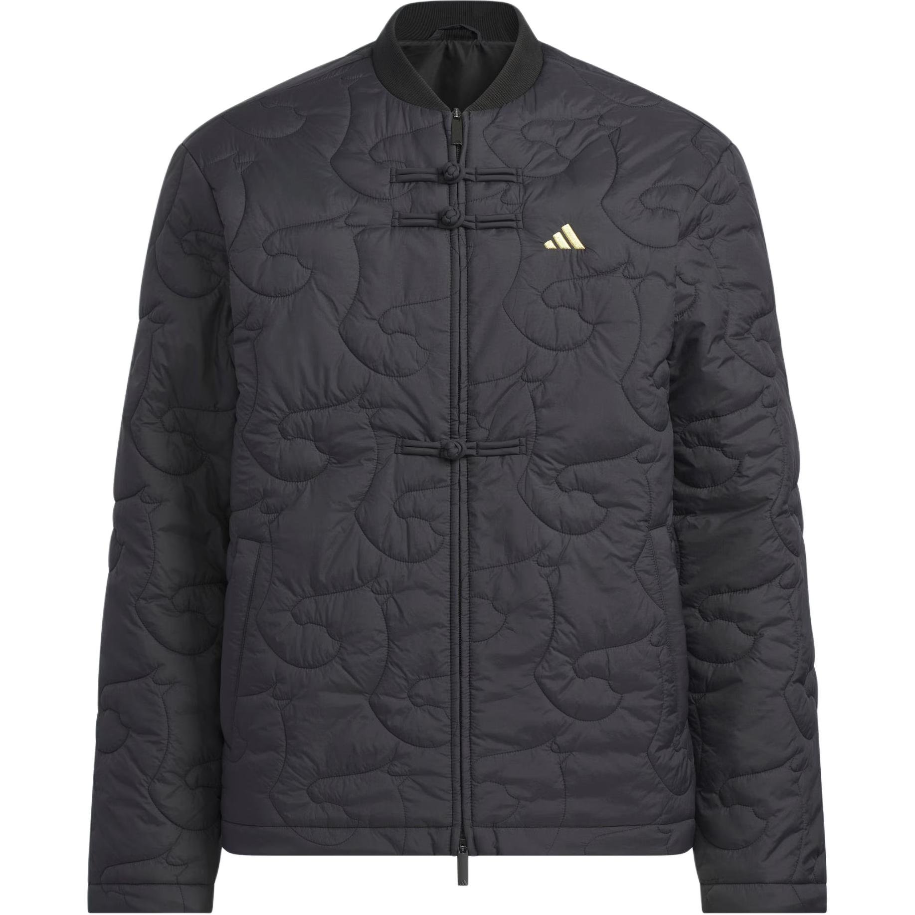 Adidas Originals CNY Year Of The Horse Quilted Full Zip Baseball Collar Padded Jacket Men Core Black KS0408 M