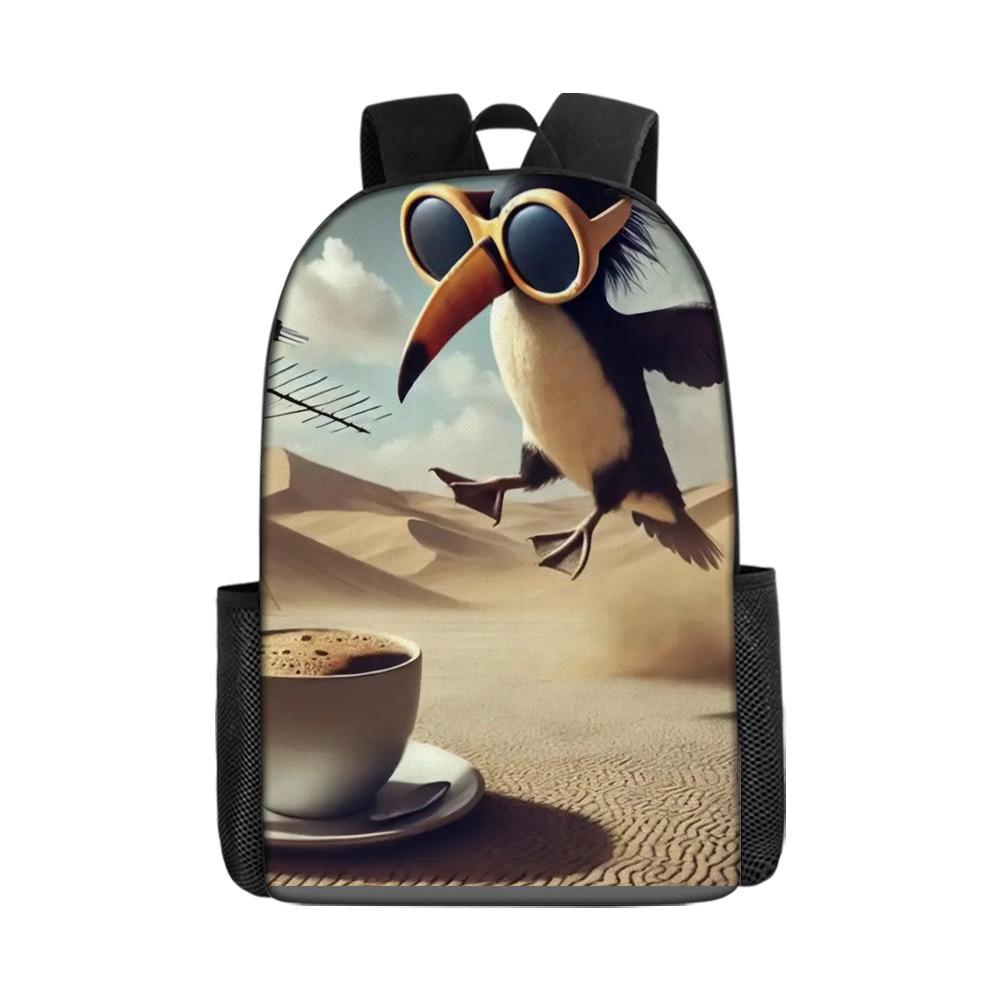 17 Inch Primary And Secondary School Schoolbag 3D Digital Color Printing Diy Backpack Oxford Cloth Backpack Printing