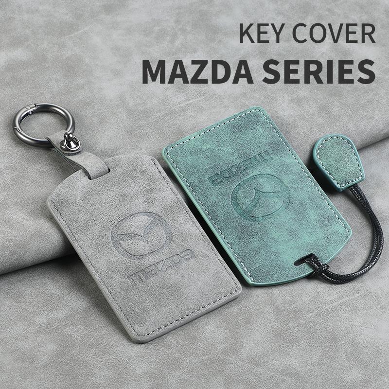 Leather Car NFC Cards Key Bag For Mazda 2 3 6 Atenza Axela Demio CX5 CX-3 CX7 CX9 2015 2016 2017 2018 2019 Auto Keychain