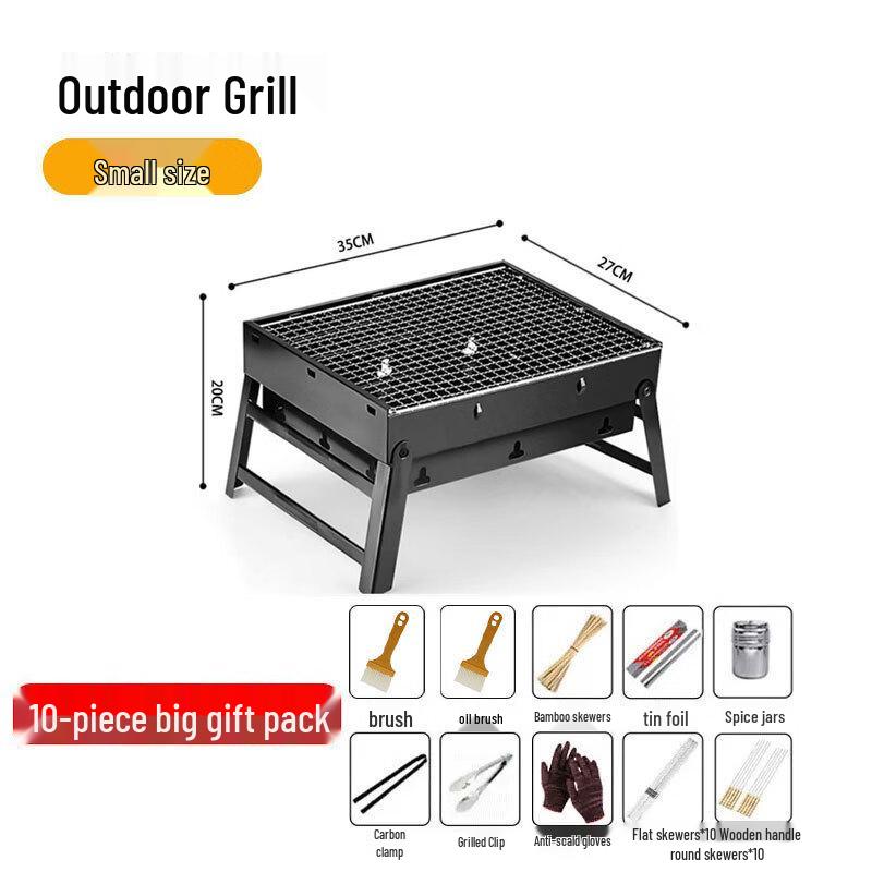 oeny Portable Folding Charcoal BBQ Grill
