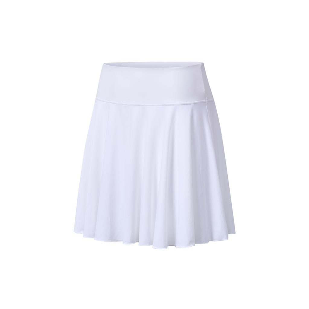 SAUCONY Solid Color Comfortable Knitted Casual Skirt Women Skirts Cream SC1249137A-WT11