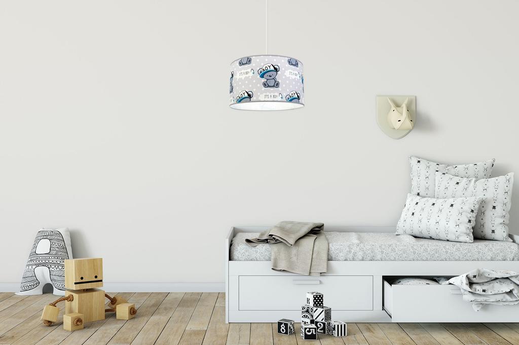 Závěsné stropní svítidlo ve stylu loft pro děti, LED stínidlo