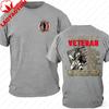 I Am A Veteran Unisexs Oversized Tshirt Skeleton Soldier Usa Flag Graphic Heavy Cotton American Patriotic Military Streetwear