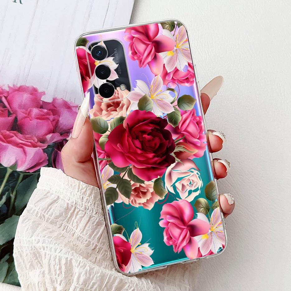For Oppo A74 5G Case CPH2197 CPH2263 New Luxury Painted Cover Soft Silicone Phone Case For Oppo A74 A 74 OppoA74 5G Fundas Coque