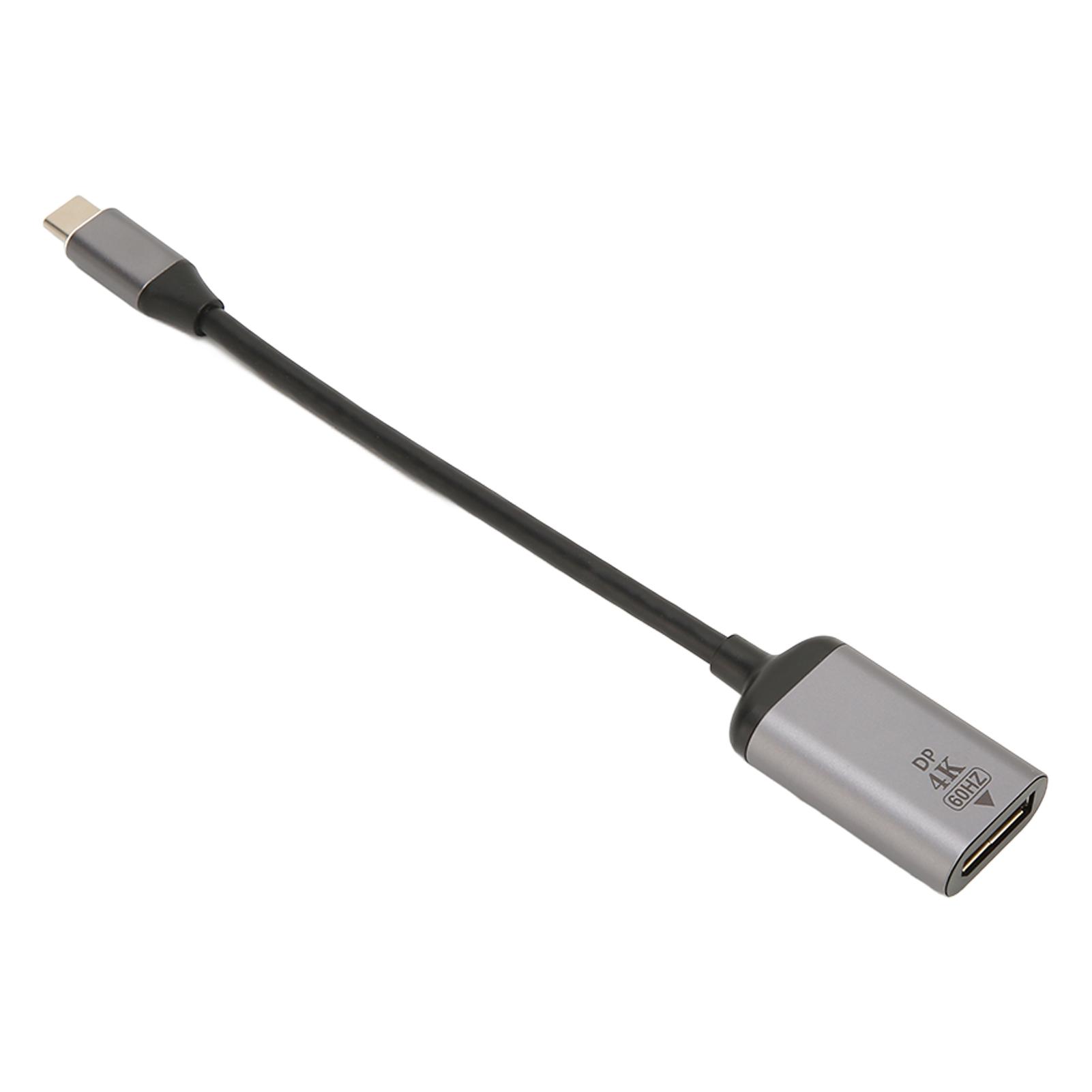 

Адаптер USB C - DisplayPort 4K 60 Гц с противоскользящим дизайном Plug and Play Адаптер USB C - Mini DP для