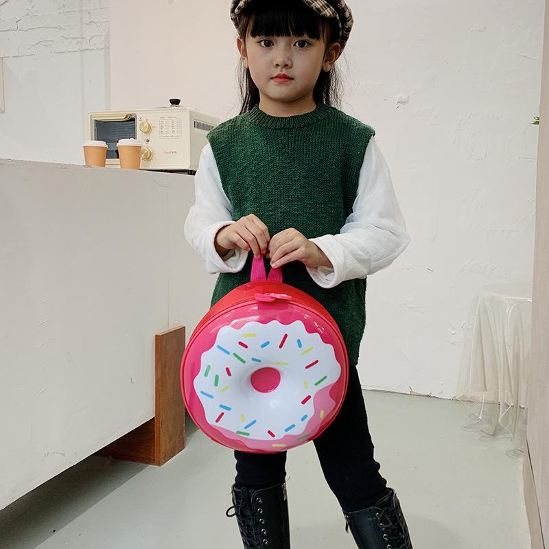 Playful Cute Donuts Children Backpack Waterproof Lightweight Design Kindergarten