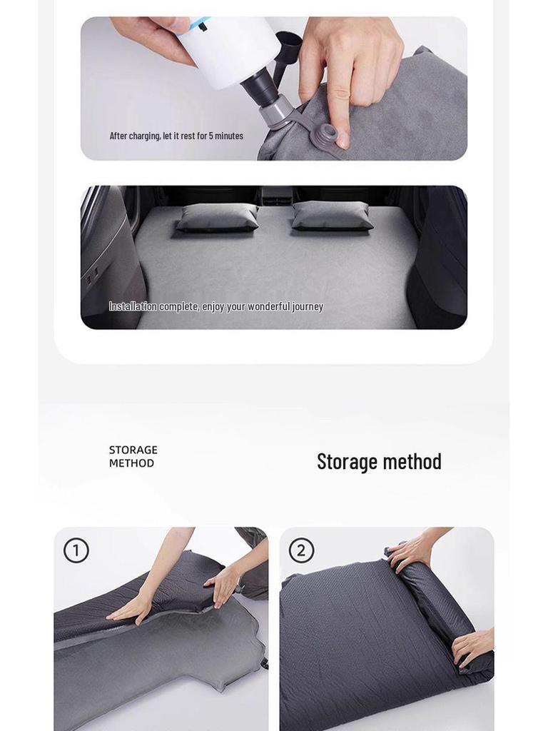 Toyota CHR Inflatable Trunk Mattress – Rear Seat Car Bed for Travel & Self-Driving.