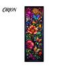 Floral Pattern Bookmark Stained Glass Flower Bookmark, Acrylic Suncatcher Plant Book Page Marker, Gifts for Bookish, Women Retro Style