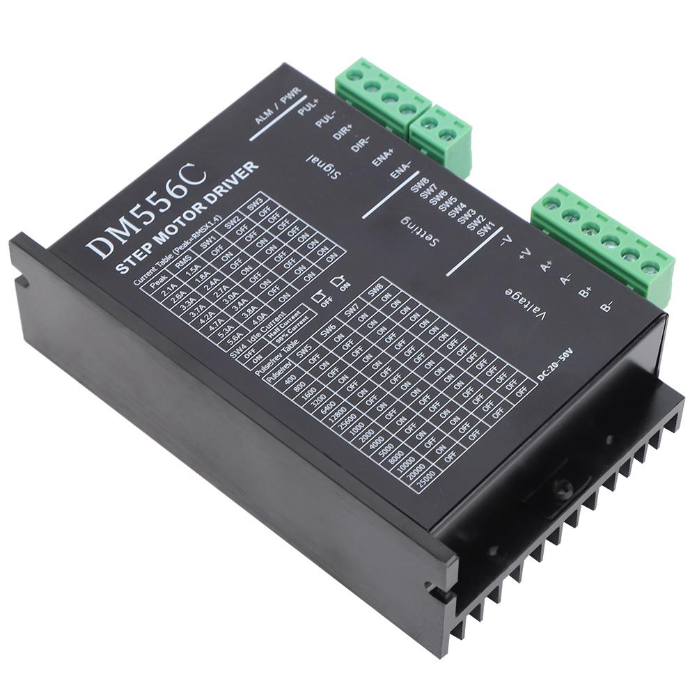 DM556C Metal Housing Stepper Motor Driver DM542 Pulse Replacement 5/24 Universal