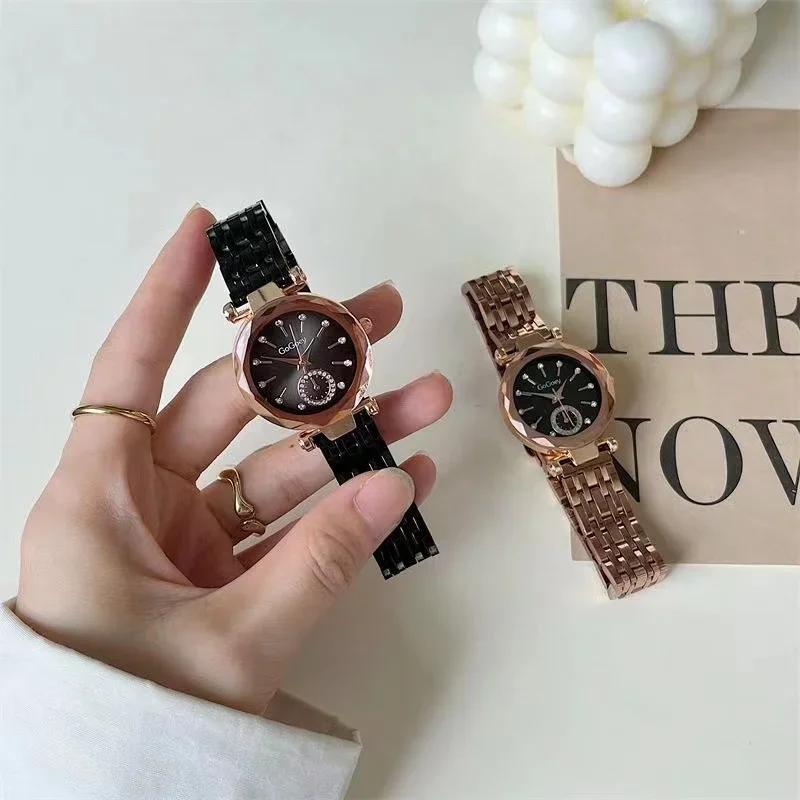 Ladies Watch Luxury Fashion Watch for Women Stainless Steel Quartz Wristwatches Gift
