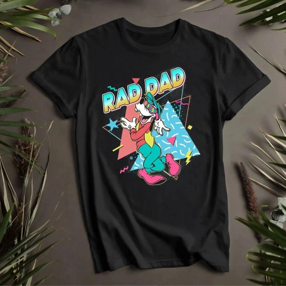 GOOFY RAD DAD CUTE BASIC BLACK T SHIRT S