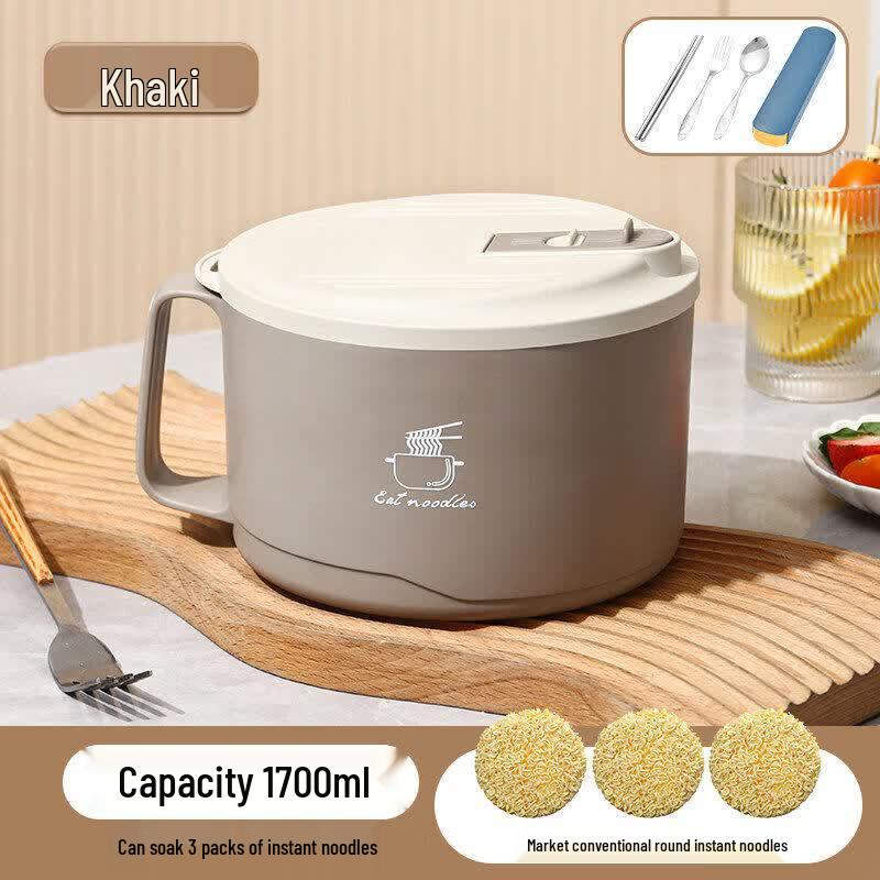Qiwei 304 Stainless Steel Instant Noodle Bowl with Lid