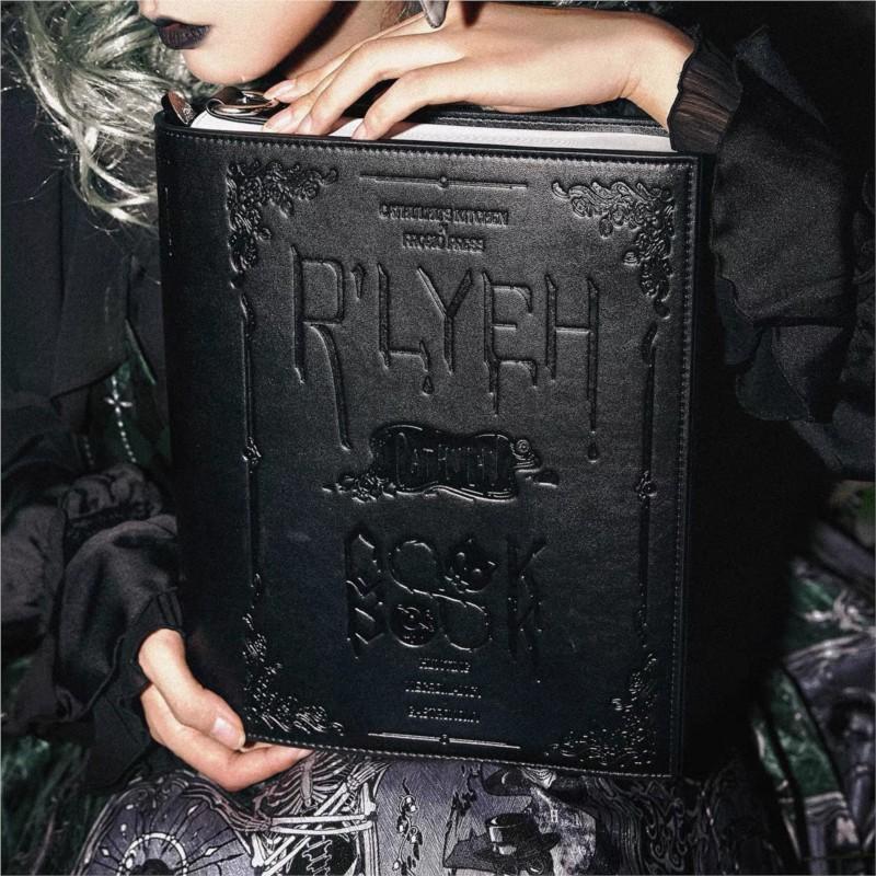 JIAERDI Vintage Black Book 3D Crossbody Bag Women Gothic Leather Shoulder Bag Ladies  Flap Spacious Elegant Bolsos De Mujer 2025