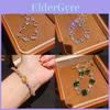 Ensemble de bijoux minimaliste papillon en zircon pour femmes en matériau cuivre pour un look de bureau élégant