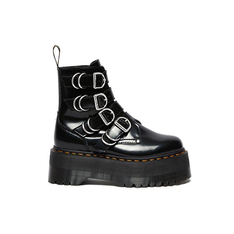 Dr. Martens Leather Comfortable Versatile Mid-Calf Boots Women Boots Black 26524001