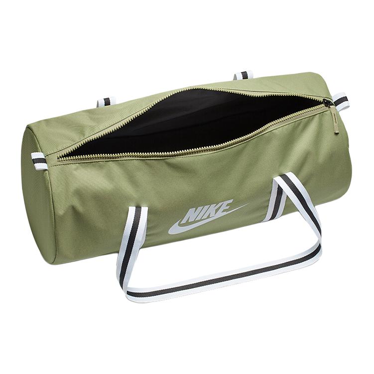 Nike Heritage Polyester Bucket Bag, Luggage Bag, Travel Bag Regular Unisex Gray Olive Green Casual BA6147-310