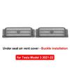 2pcs/set For Tesla Model Y Model 3 Air Outlet Cover For Tesla Car ModelY Under Seat Vent Outlet Dust Cover Car Styling Interior Accessories