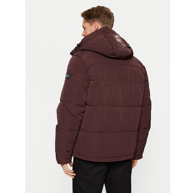 Winter Jacket s.Oliver 2150475 Burgundy Color, Standard Fit
