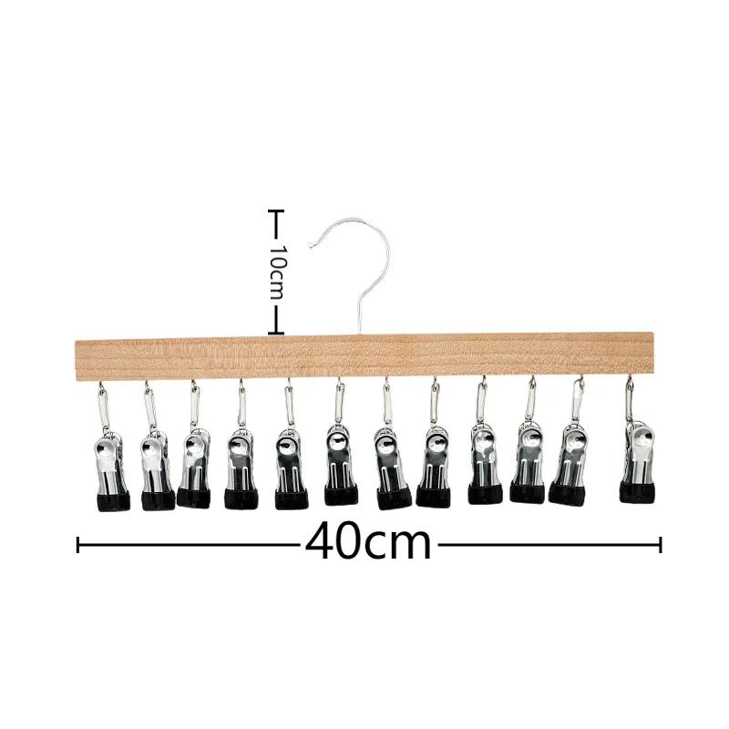

Бытовая многозажимная сушилка, зажим для носков, препятствующий спутыванию, сушилка для одежды в студенческом общежитии, зажим для брюк, стойка для хранения головных уборов цвет старого дерева