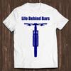 Life Behind Bars Mountain Bike Cycling Funny Biker Humor T Shirt Vintage Homme Comfortable Stretched Unisex Casual