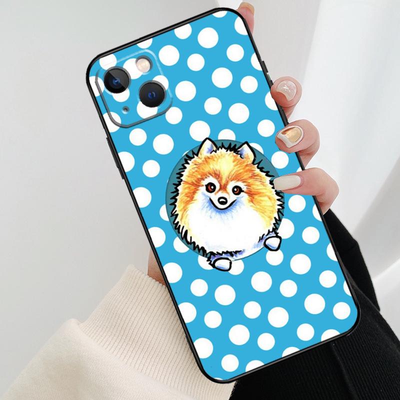 Pomeranian Dog Phone Case For iPhone 17 Pro Max 16 15 11 13 12 14 Pro Max Mini 15 16 Plus 16e 17 Air Cover