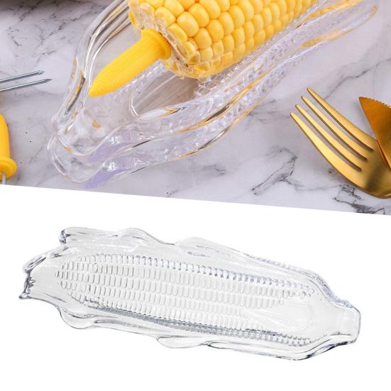 Corn Trays Anti-scalding Wear-resistant Plastic Cob Dinnerware Sets for Family
