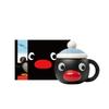 Cană ceramică Pingu cu capac