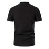 Men's Retro Shirt Short Sleeve Linen Lightweight Breathable Solid Color Fashion Pirate V Neck Stylish Shirs