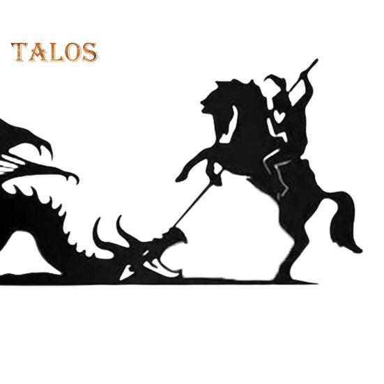 Dragon Door Frame Topper Metal Dragon Silhouette Door Topper Wall Art Corner Sign for Children's Room Bedroom Window