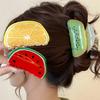 1PC Fruit Based Acrylic Clip Creative Hair Accessory Hair Clip At The Back Of The Head Shark Clip